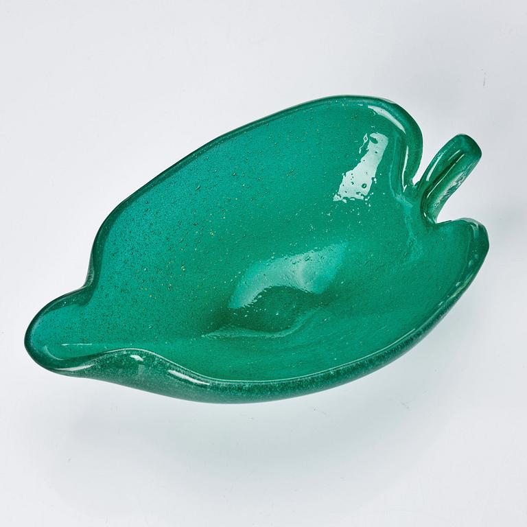 Tyra Lundgren, an "a Bollicine" glass bowl, Venini, Murano, Italy ca 1940.