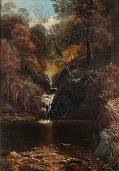 Clarence Roe, Landscape with Waterfall.