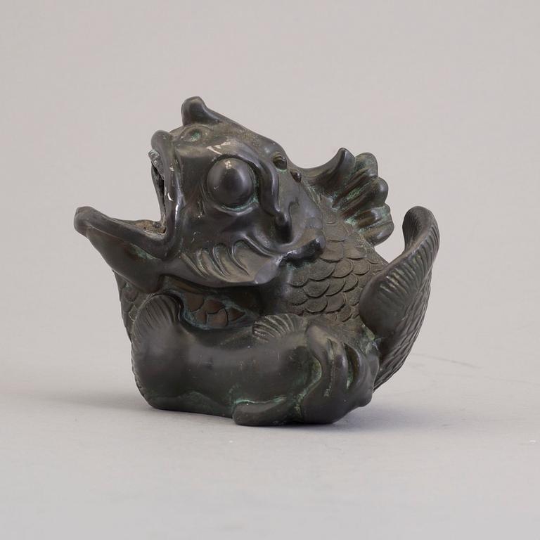 A broze vase / sculpture from Just Andersen, Denmark, mid 20th century.