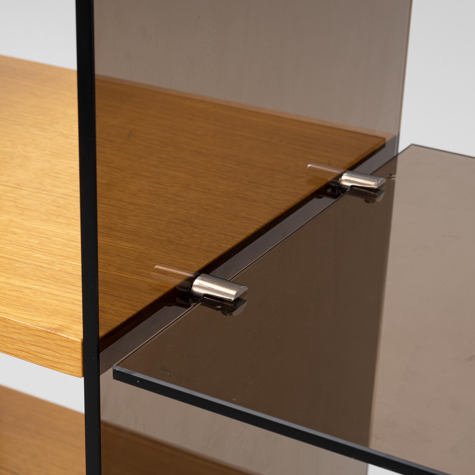 Gallotti & Radice, a glass bookcase, Italy, 1970's.