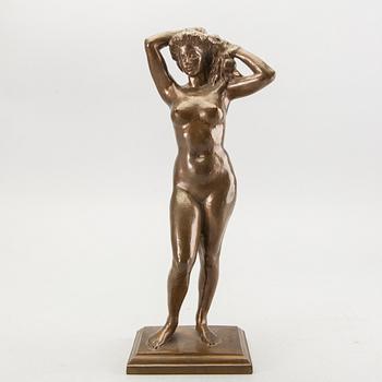 Nils Möllerberg, skulptur brons, signerad No 8.