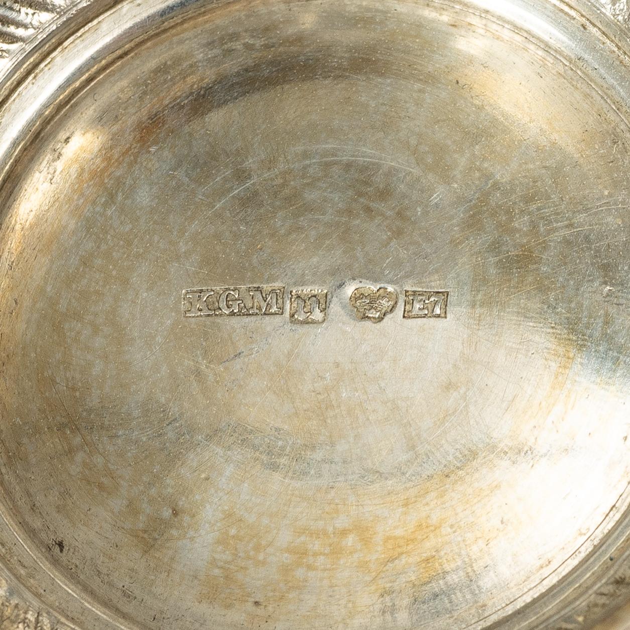 Ten Swedish silver beakers, mark of KG Markströms, Uppsala 1901-1908.