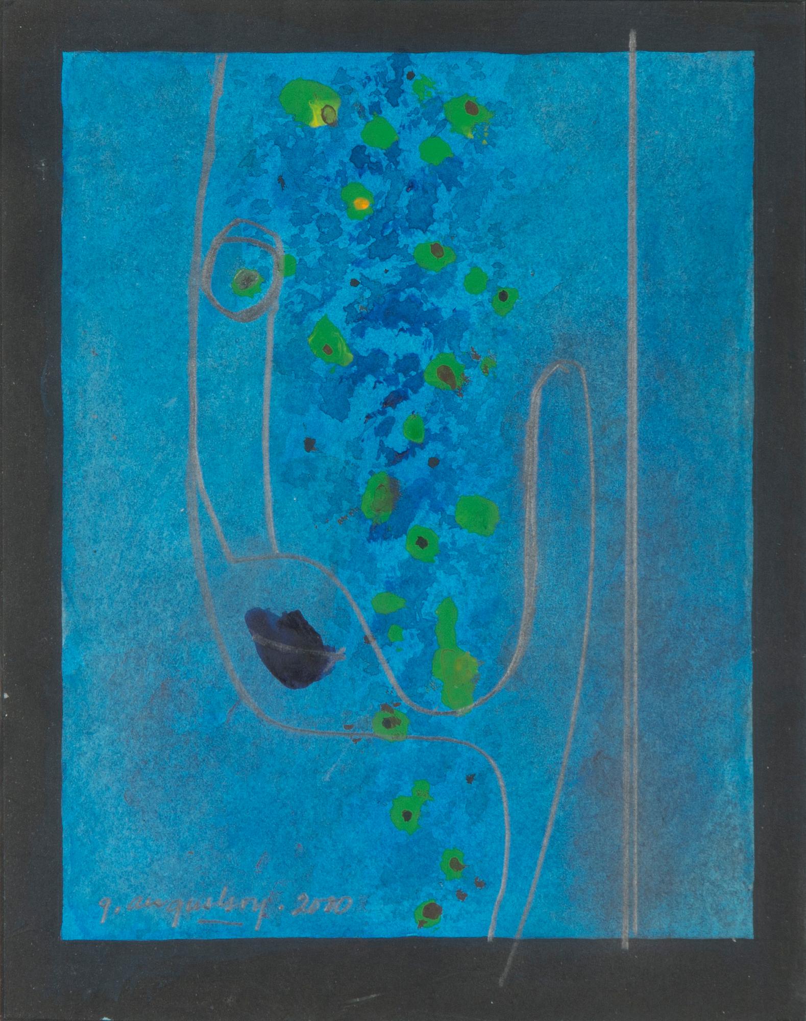 Göran Augustson, blandteknik, signerad och daterad 2000.