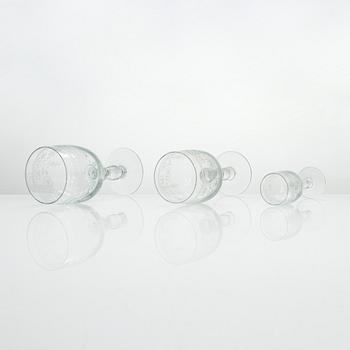 A 44-piece glassware set,