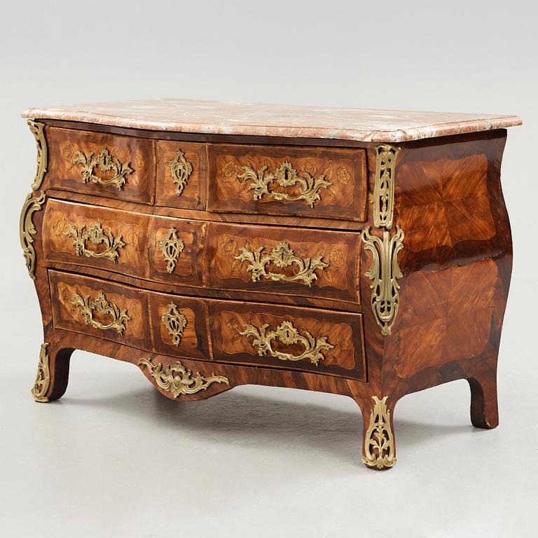 A Louis XV 18th century commode by Jean Lapie, master in Paris 1762.