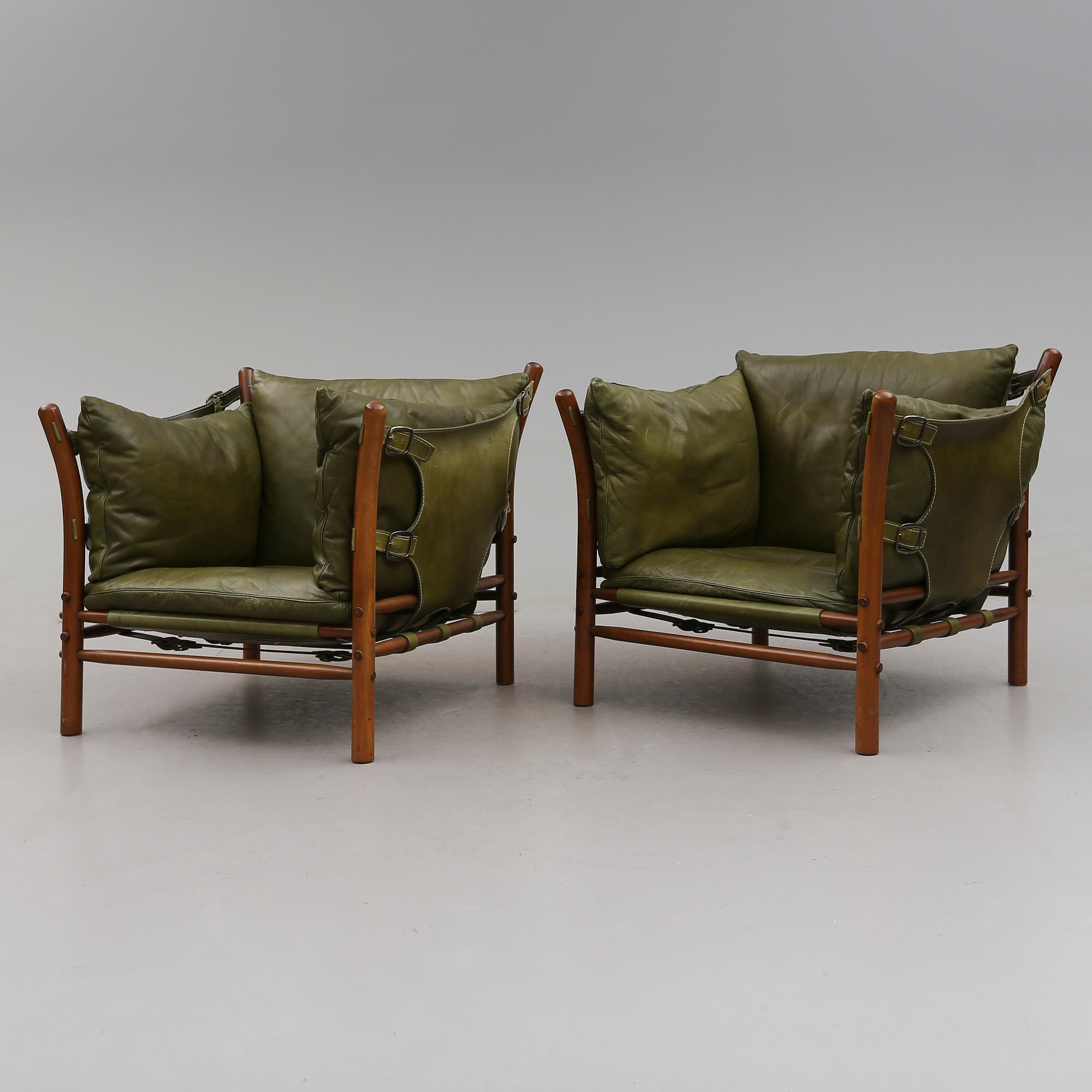 FÅTÖLJER, 1 par, "Ilona", Arne Norell, 1900-talets andra hälft.