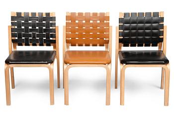 373. Alvar Aalto, THREE CHAIRS, NR 612.