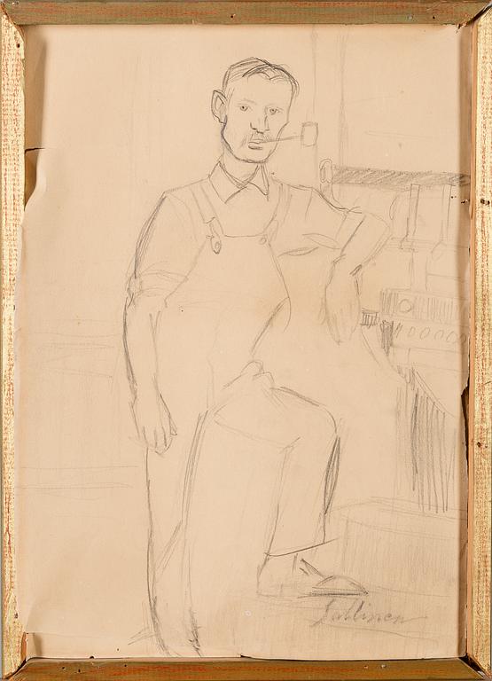 TYKO SALLINEN, drawing, signed.