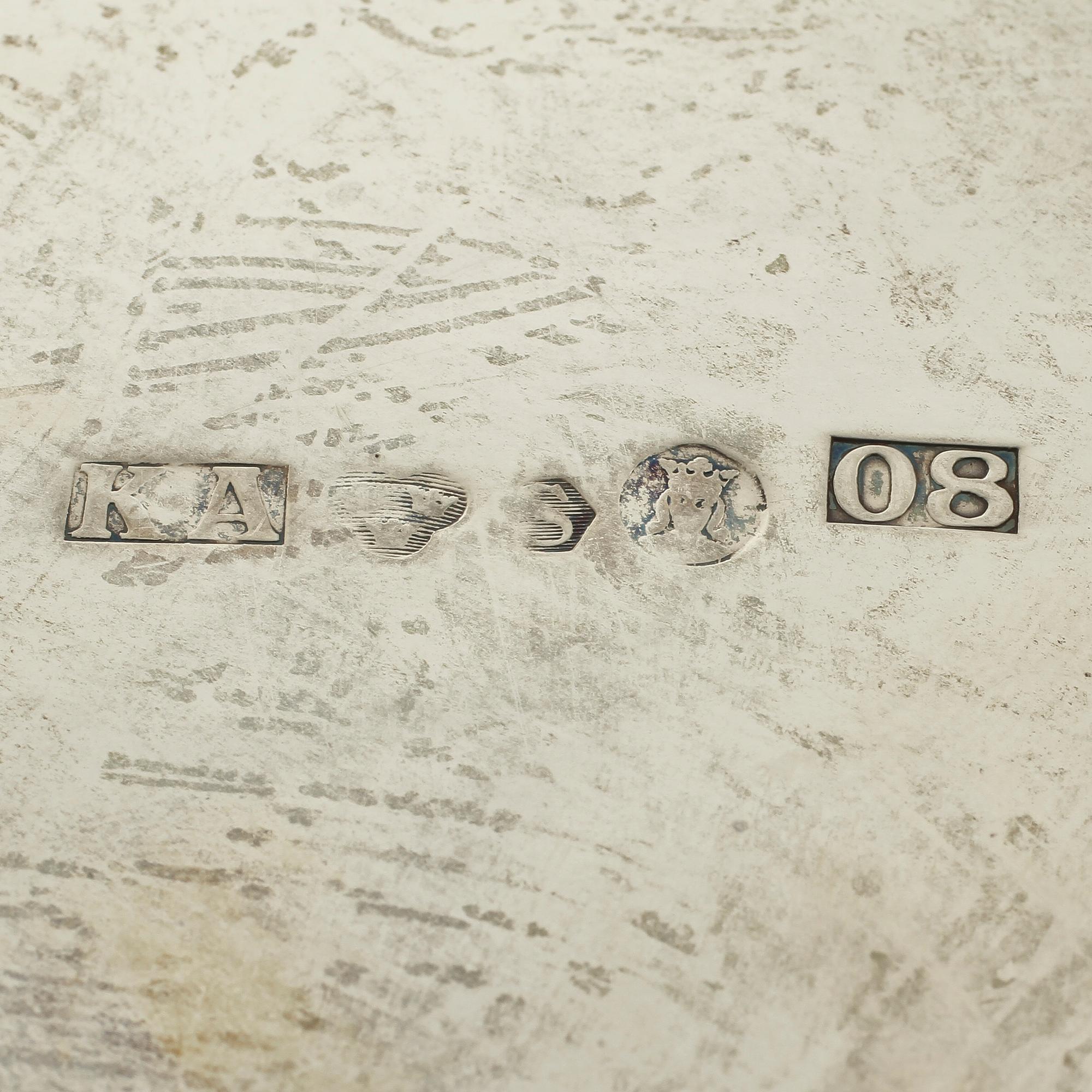 SKÅL, silver, K Andersson, Stockholm, 1940. Vikt 290 gr.