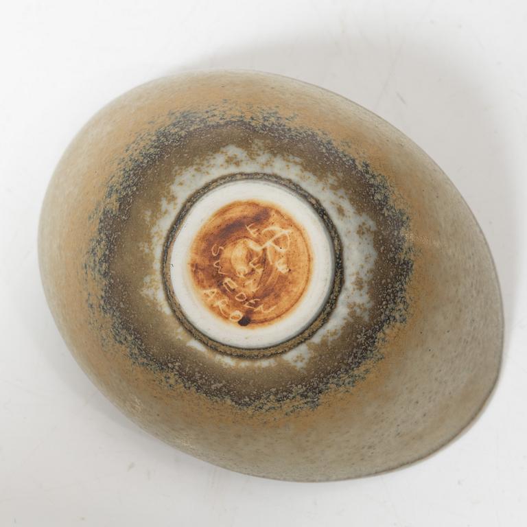 Gunnar Nylund, kanna, vas och skål, stengods, Rörstrand.