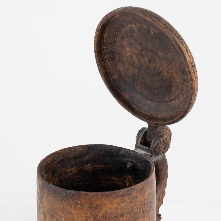 Dryckeskanna, björk, Norge 17/1800-tal.