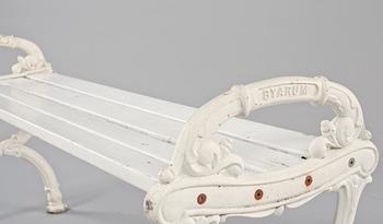 TRÄDGÅRDSBÄNK, Byarum, 1900-talets andra hälft.