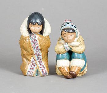 FIGURINER, 2 stycken, Lladro, Spanien, 1900-tal.