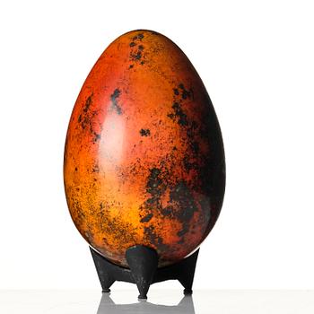 Hans Hedberg, a faience sculpture of an egg, Biot, France.