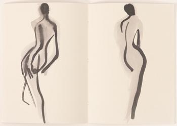 Mats Gustafson, "Watercolours", häfte utgivet av Galerie Bartsch & Chariau, München, 1993. Numrerad 293/600.