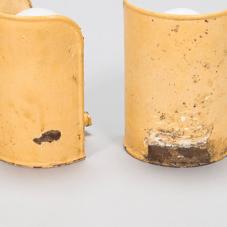 Paavo Tynell, A pair of  mid 20th century '104/100' outdoor lights/ wall lights for Taito Oy.