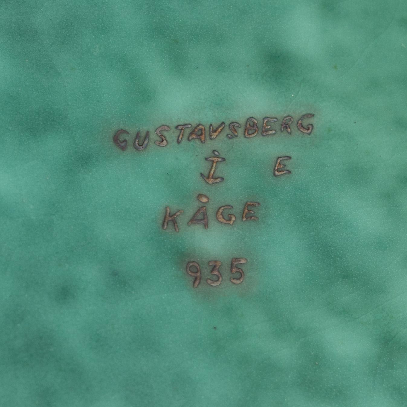 Wilhelm Kåge, vas, stengods, "Argenta", Gustavsberg.