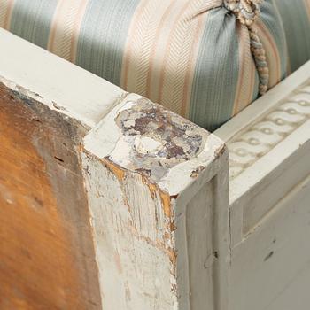 Trågsoffa, av Johan Lindgren, (mästare i Stockholm 1770-1800), Gustaviansk.