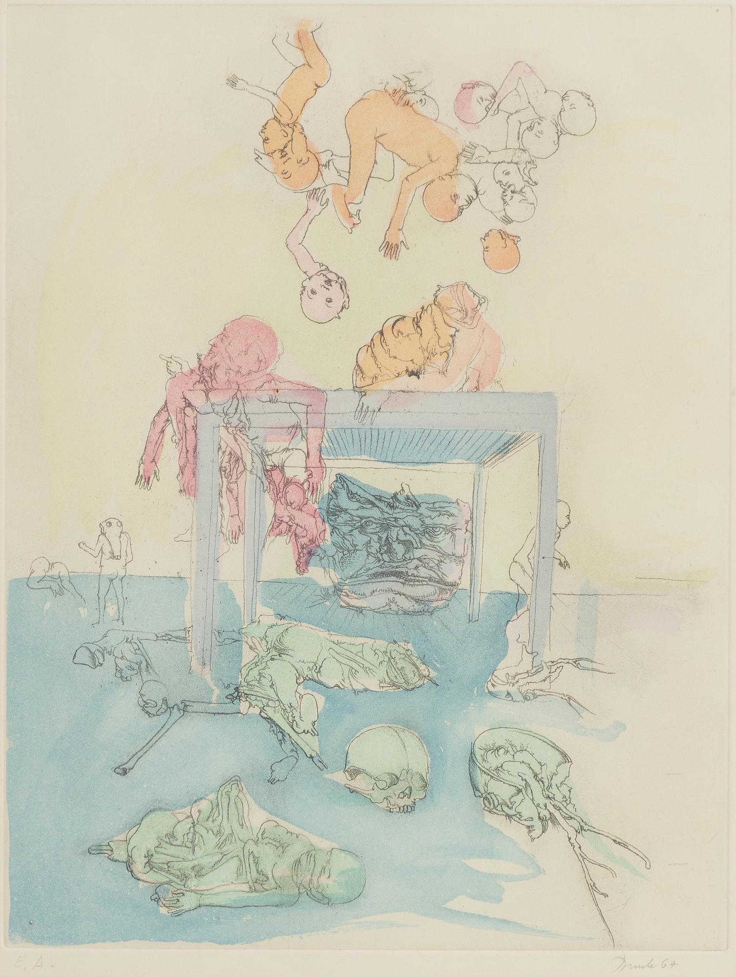 Djuric Miodrag Dado, Dado/Mirodrag Djuric, Surrealist compositions, 3 pcs.