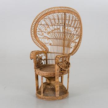 a rattan chair, late 20th century,