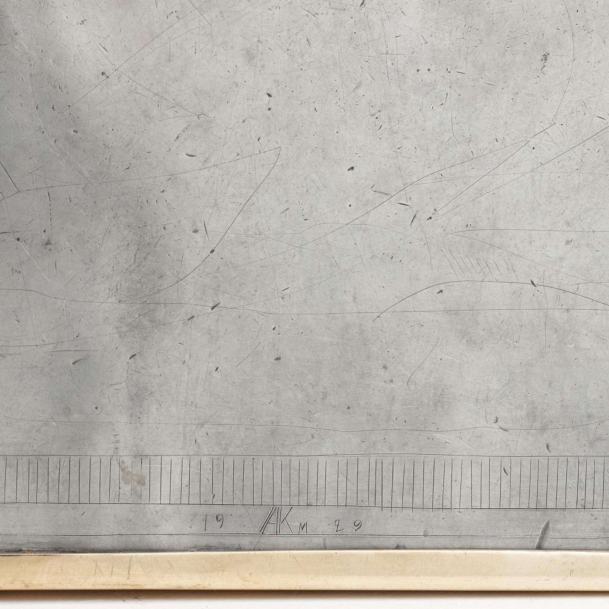 A Swedish Grace table, signed and dated 1929.