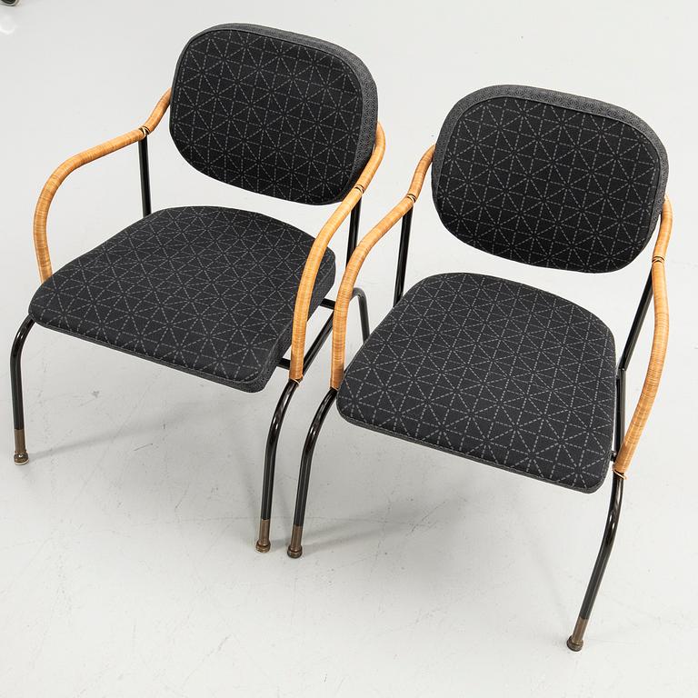 Mats Theselius, armchair, a pair, "Bamboo king", Källemo AB, Värnamo, 8/360 and 49/360.