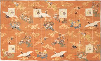 A Japanese silk brocade piece, early 20th Century.