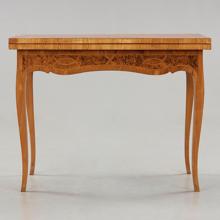 A Swedish Rococo games table.