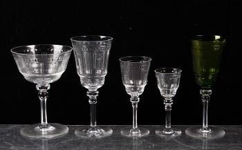 GLASSERVIS, 102 delar.