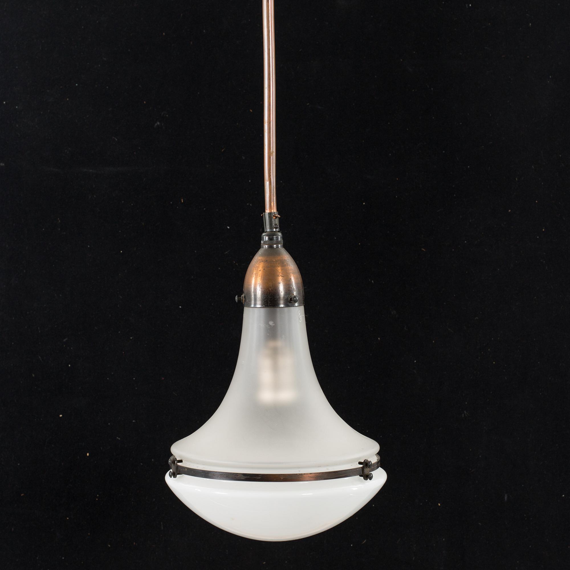 A PETER BEHRENS "LUZETTE" CEILING LAMP, AEG first half of 20th century.