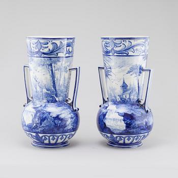 A pair of vases from Gustavsberg, ca 1900.