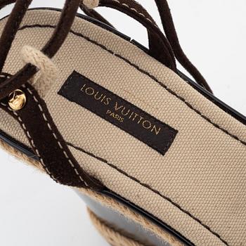 Louis Vuitton, a pair of platform sandals, italian 36 1/2.