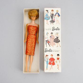 Dockor, 7 st, Barbie, Ken samt Skipper, Mattel, 1950/60-tal.