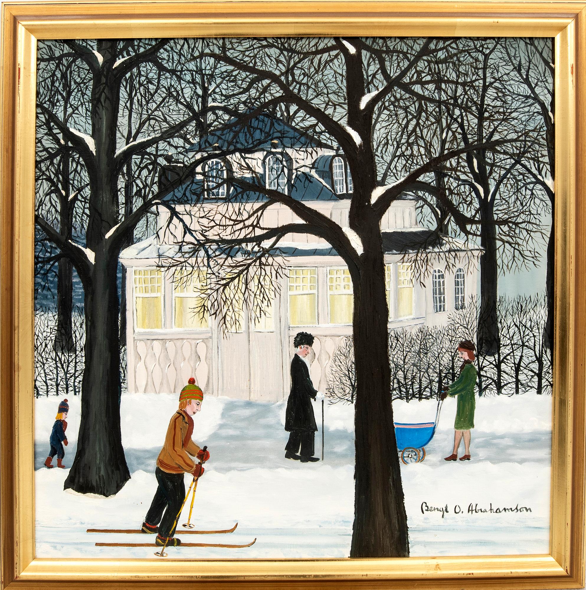 Bengt O Abrahamsson, olja på duk, signerad,