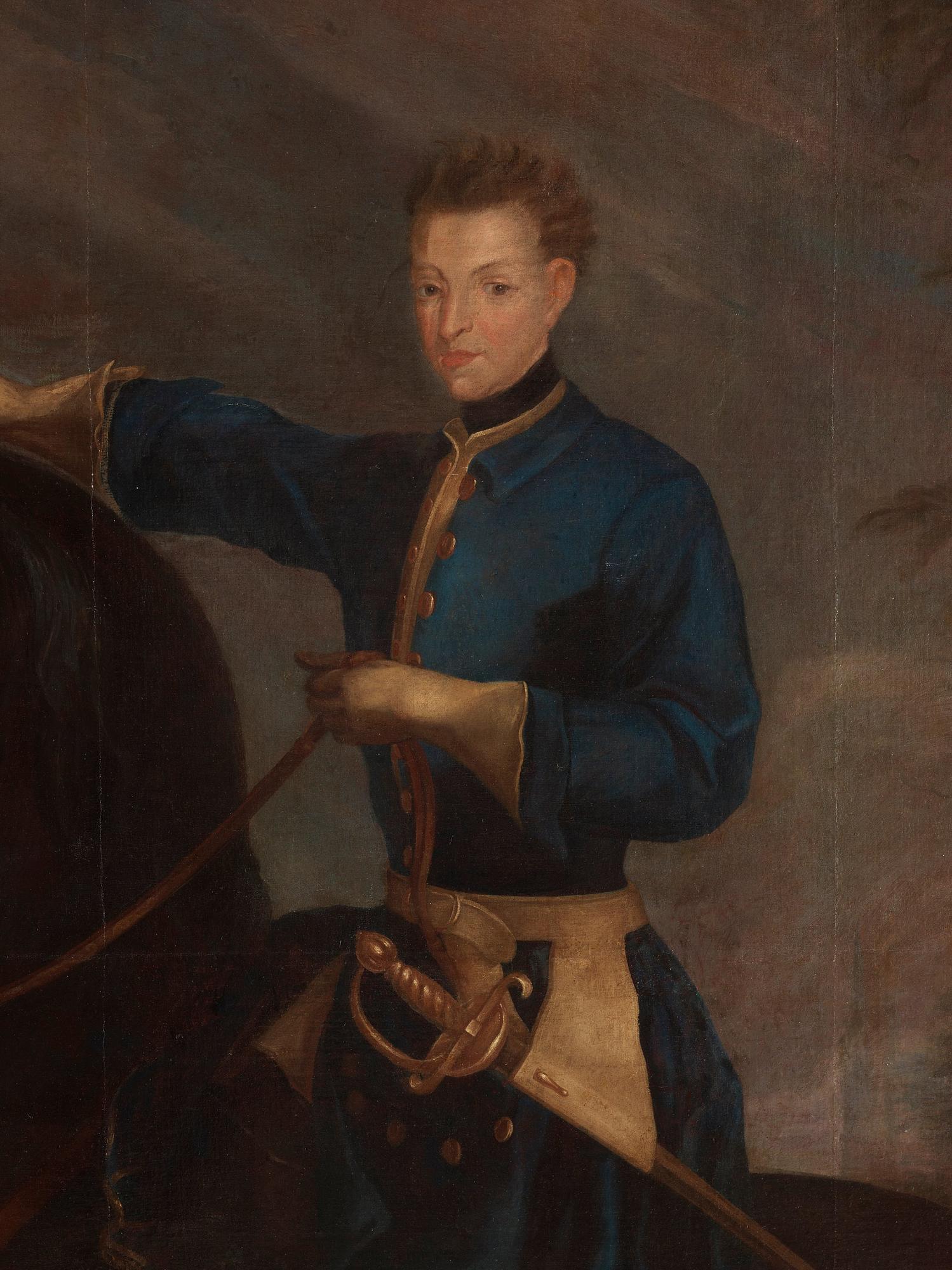 David von Krafft Circle of, "Karl XII till häst".