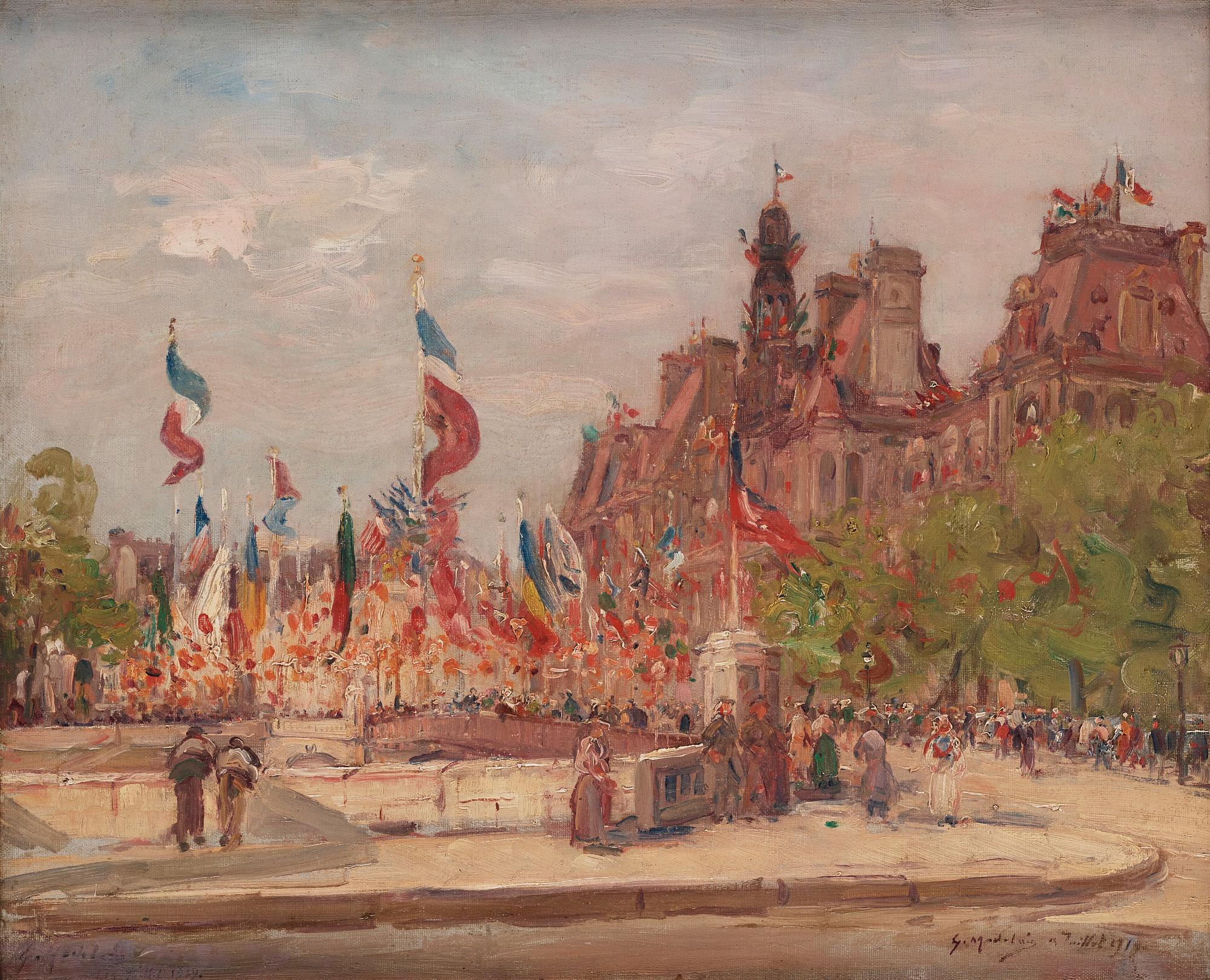 Gustave Madelain, "Paris 14 juli".