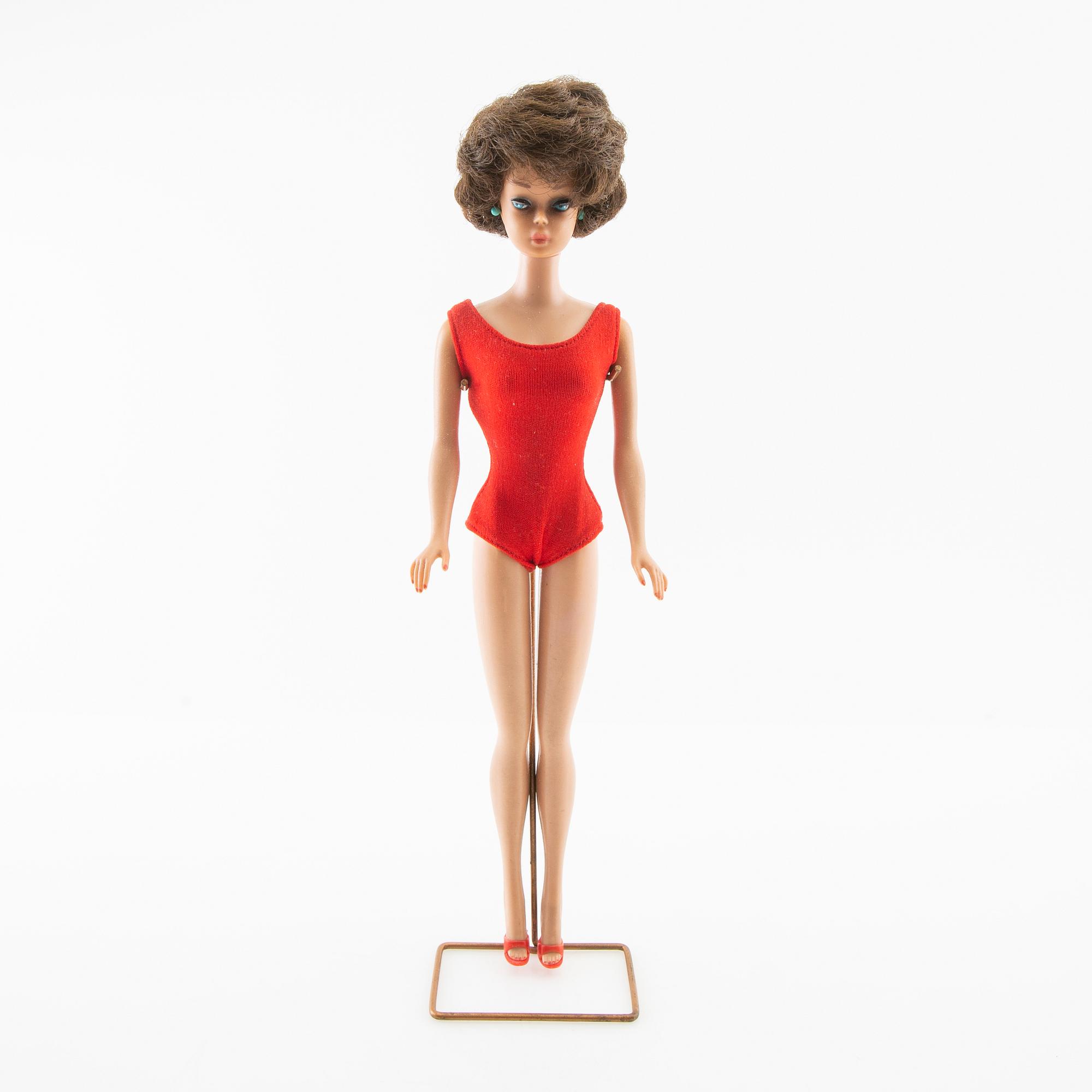 Docka Barbie med tillbehör Mattel 1960-tal Japan.