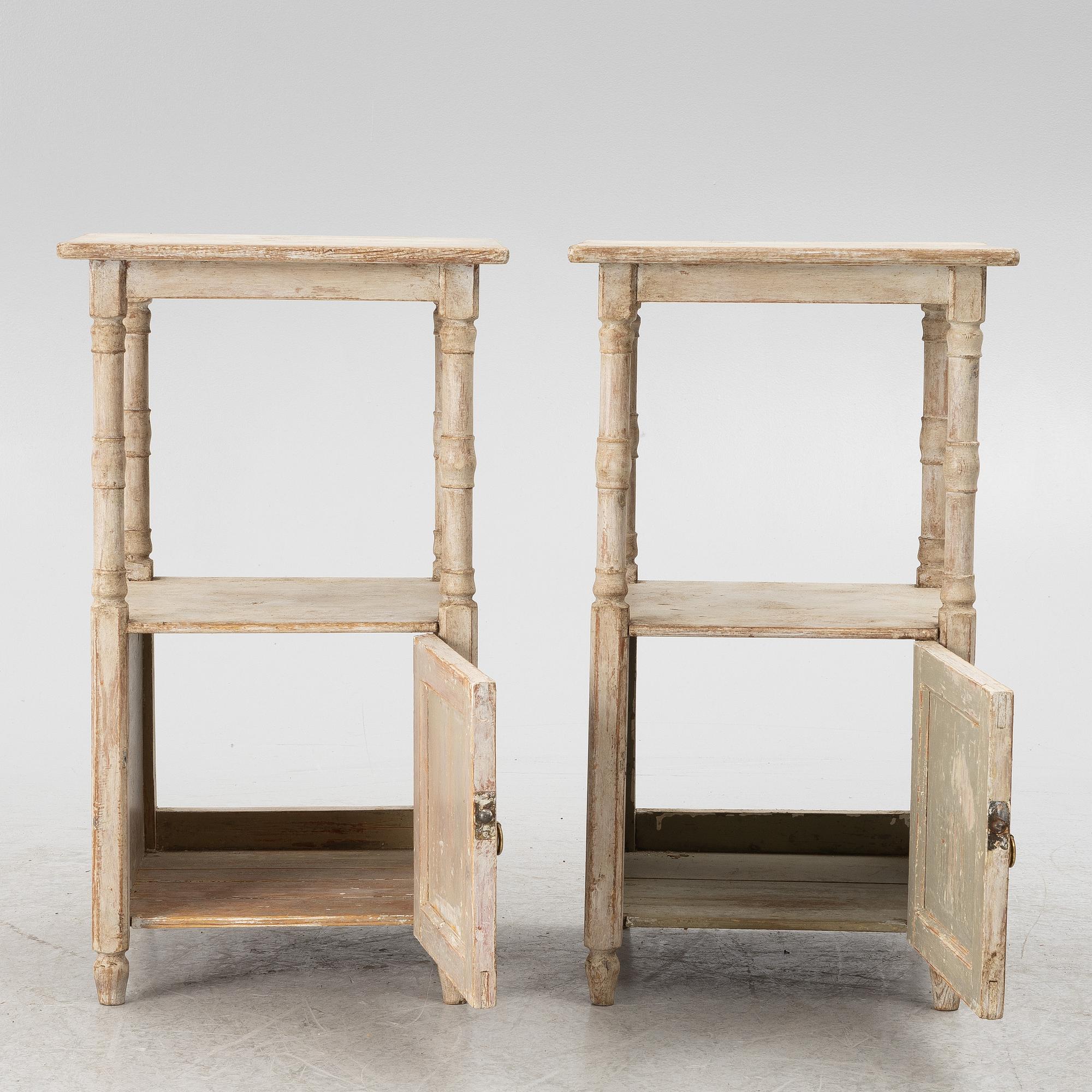 A of pair late 19th century nightstands.