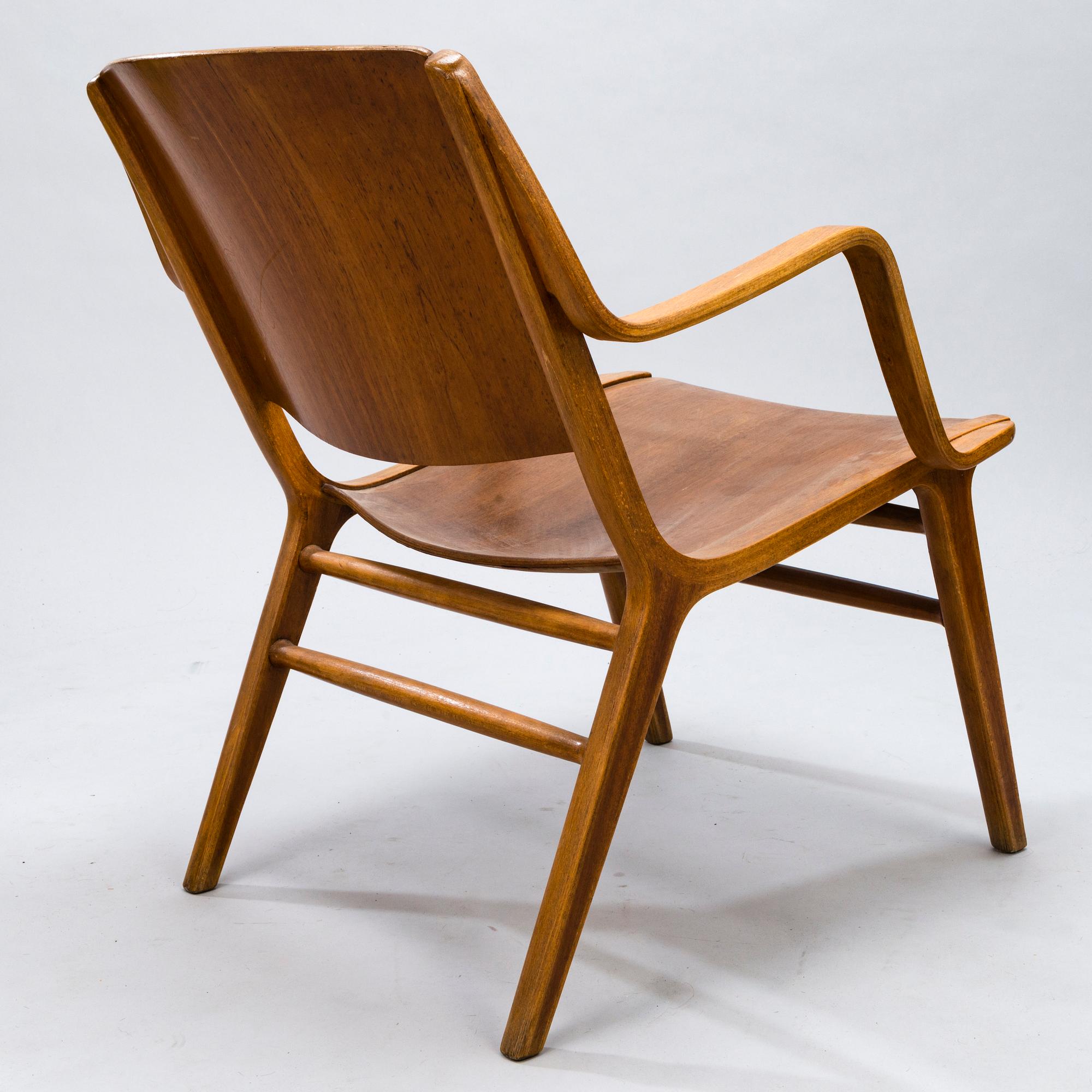 PETER HVIDT & ORLA MØLGAARD NIELSEN, KARMSTOL, "Ax- Chair", Fritz Hansen, Danmark, 1950-/60-tal.