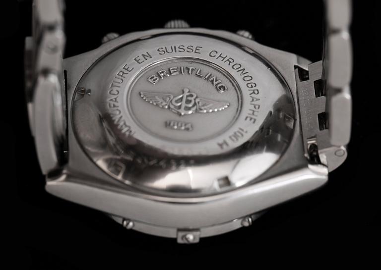 ARMBANDSUR, stål, Breitling, Chronograph, UTC, 1997.