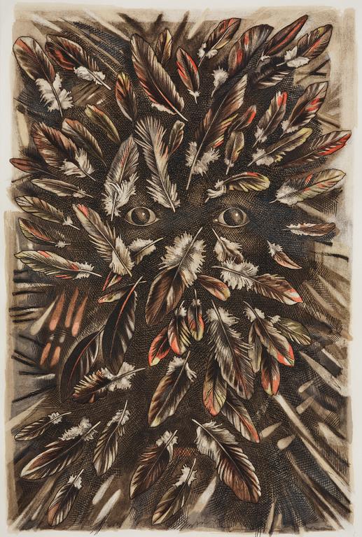 Enrique Grau, "The savage from the forest" from: "Hommage aux Prix Nobel" (The Nobel Prize portfolio).