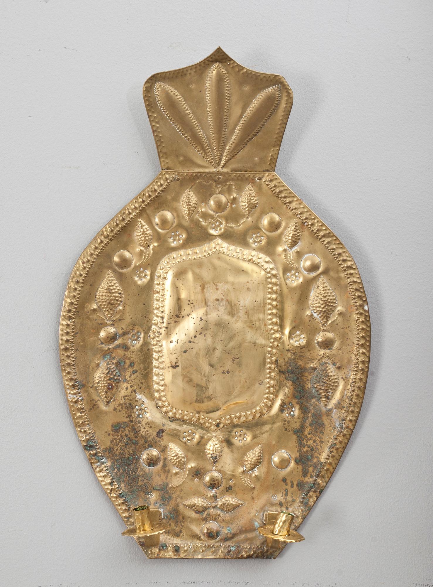 LJUSPLÅT. Barockstil, 1800-tal.