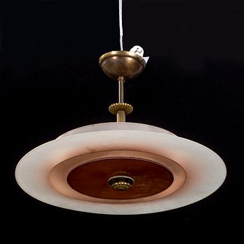 TAKPLAFOND, art deco, 1930-tal. Höjd inklusive stomme ca 24 cm.