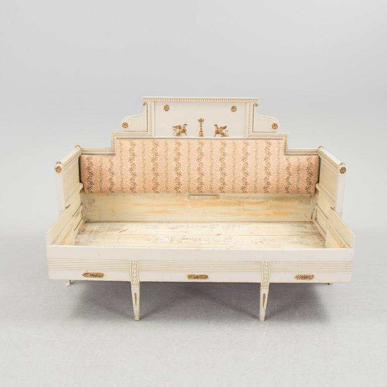 An early 1800s Gustavian sofa.