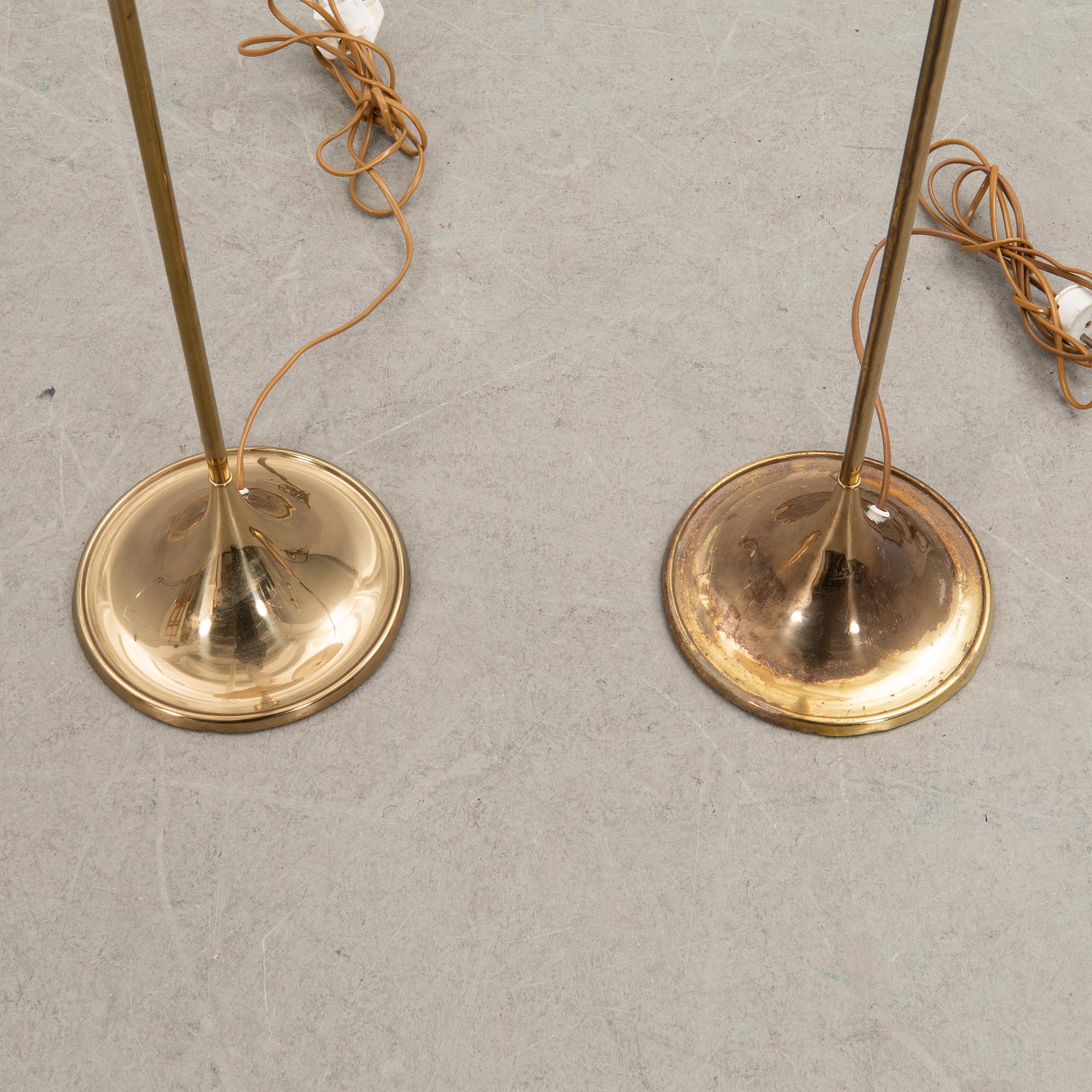 Alf Svensson, & Yngvar Sandström, floor lamps, a pair, G-025, Bergboms.