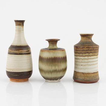 John Andersson, vases, sucer and bowl. & pieces.