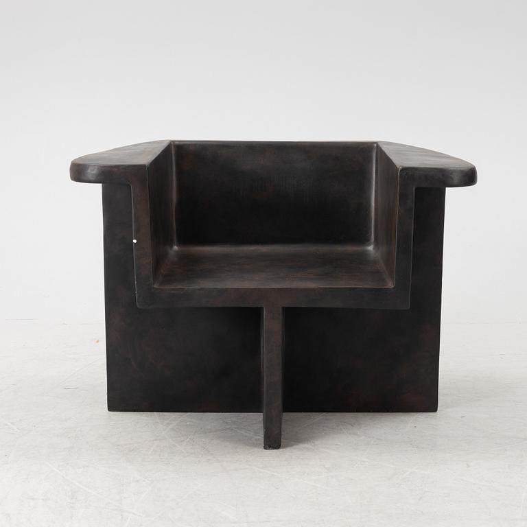 Kristian Sofus Hansen & Tommy Hyldahl, 
"Brutus Lounge Chair - Coffee" 101 Copenhagen, Denmark.