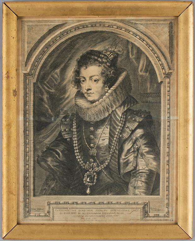 PETER PAUL RUBENS, efter, ett par, gravyr, 1800-talets första hälft.