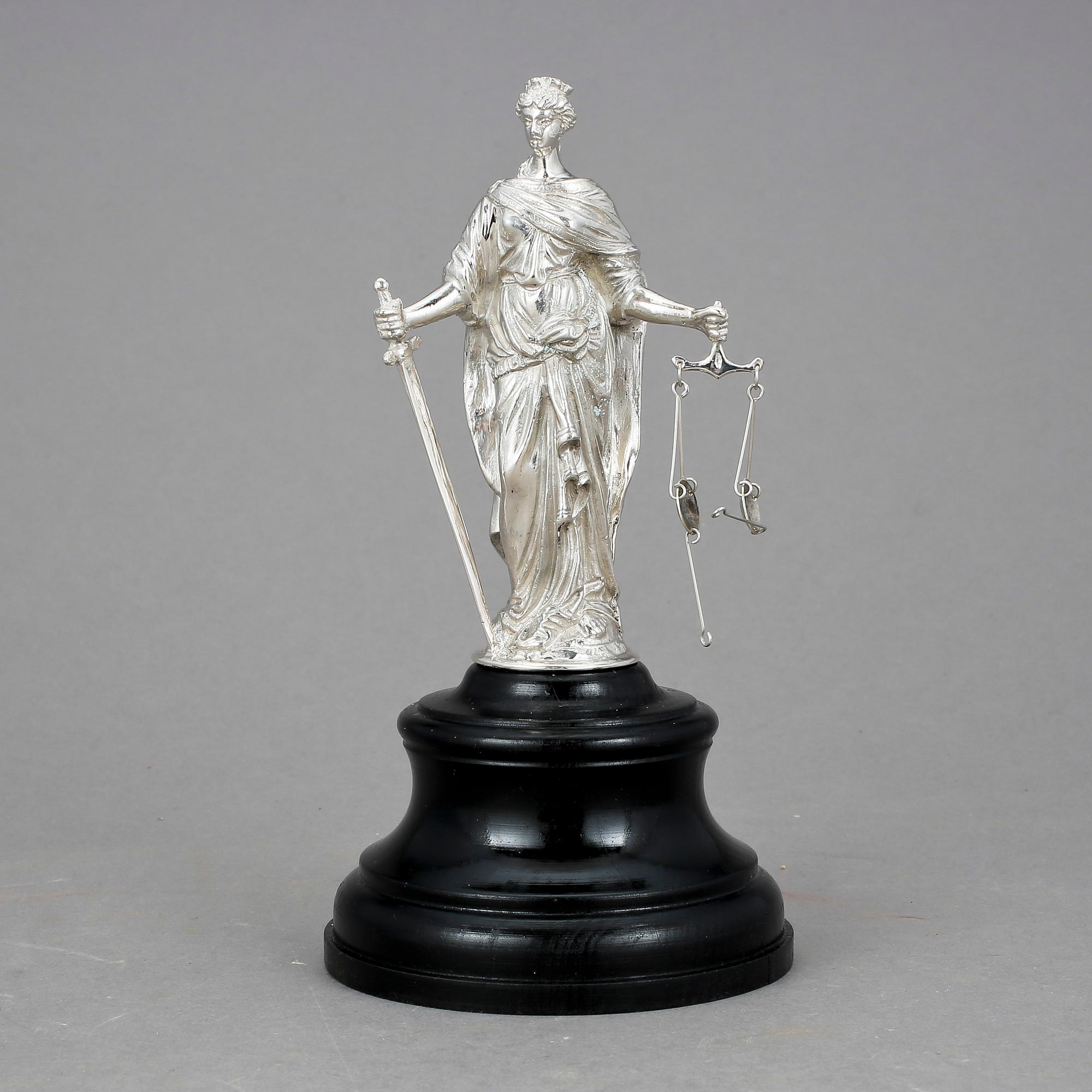 SKULPTUR, silver, Österrike/Ungern, 1900-talets början.