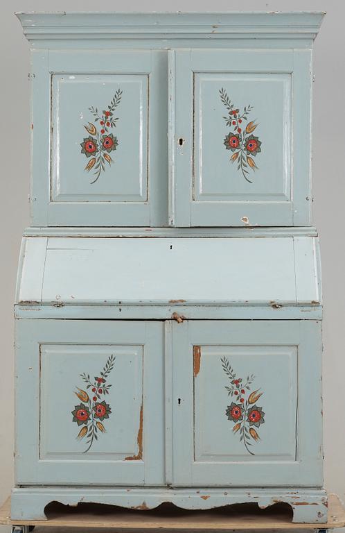 SKRIVSKÅP, allmoge, 1800-talets början.